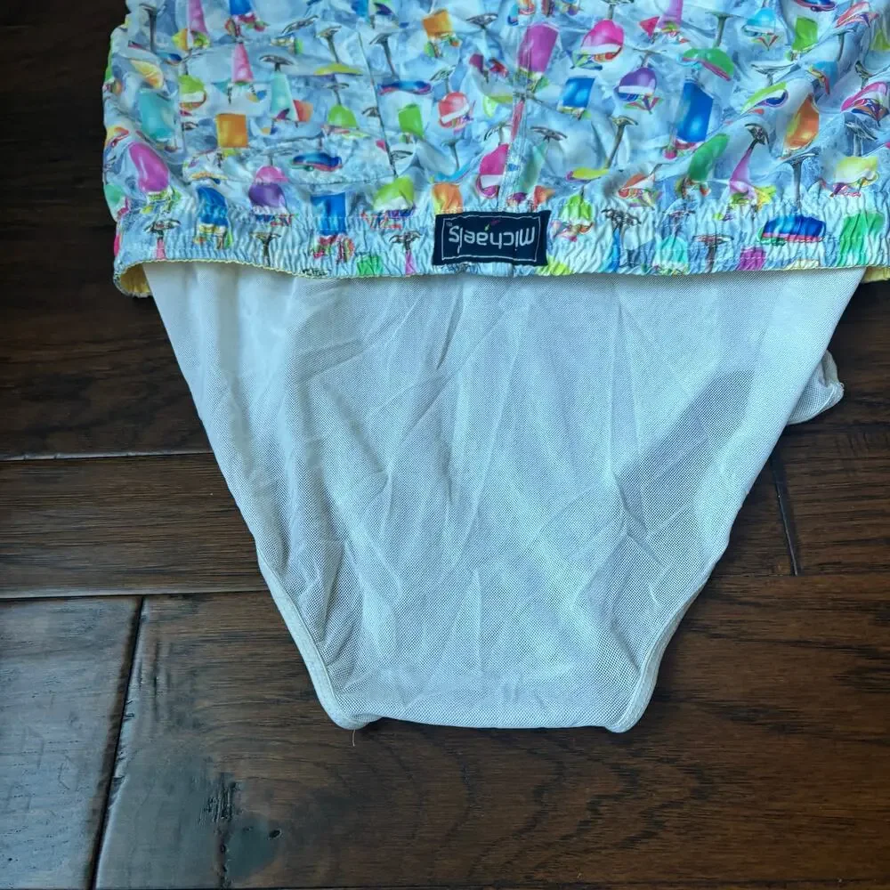 Michael’s Men's‎ Mesh Liner Swim Trunks Tropical Treats Multicolored Size L